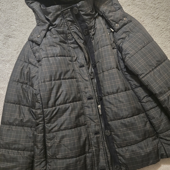 RFT RAINFOREST Women's Hoodie Puffer Jacket Black Plaid Size Extra Large - Picture 9 of 11